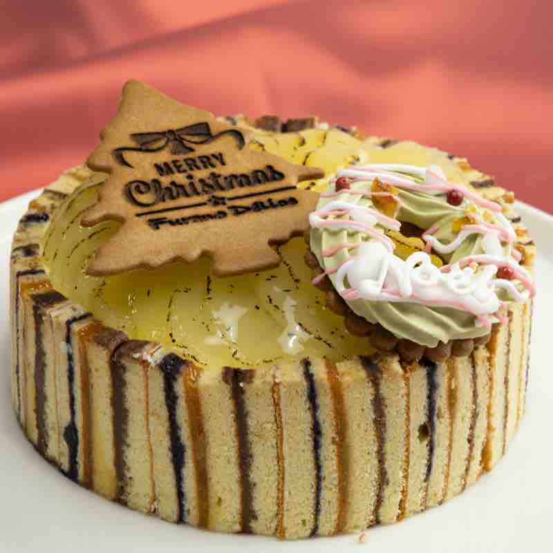 Xmasシャルロット5号 ラフランスのムース クリスマスケーキお取り寄せ 北海道富良野 菓子工房フラノデリス 菓子工房フラノデリス